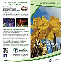 Flyer Fr&uuml;hling 2012