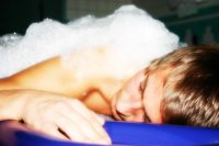 Mann beim Hamam