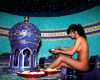 Frau bei der Rasul-Zeremonie