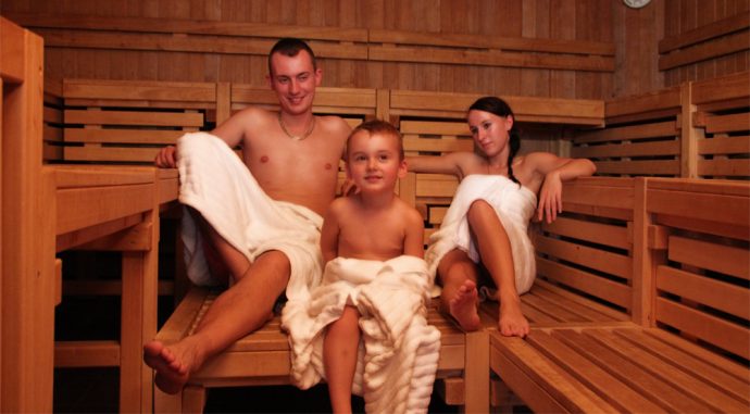 Saunabesuch mit Kind