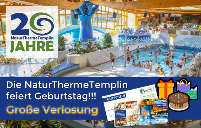 Geburtstags-Verlosung 20 Jahre NaturThermeTemplin